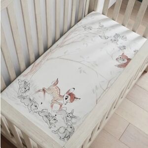 Organic Fitted Crib Sheet Bambi